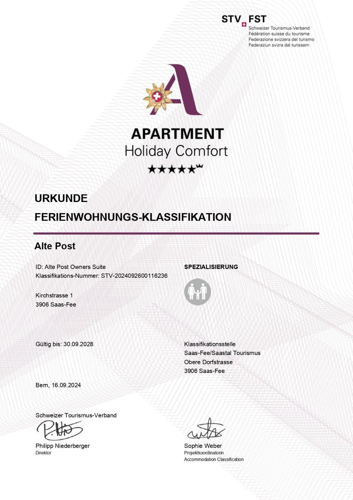Alte Post Apartment Saas-Fee